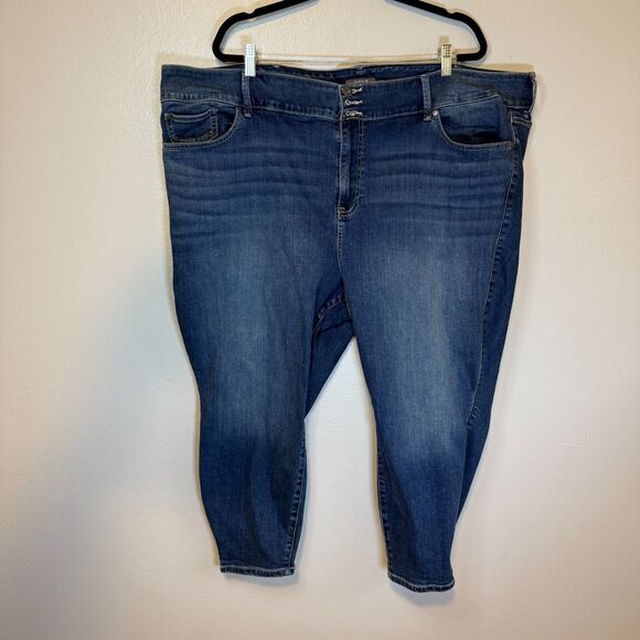 Torrid 30 Extra Short XS Jegging Skinny Stretch Super Soft Jeans Plus Dark Wash - Picture 2 of 12